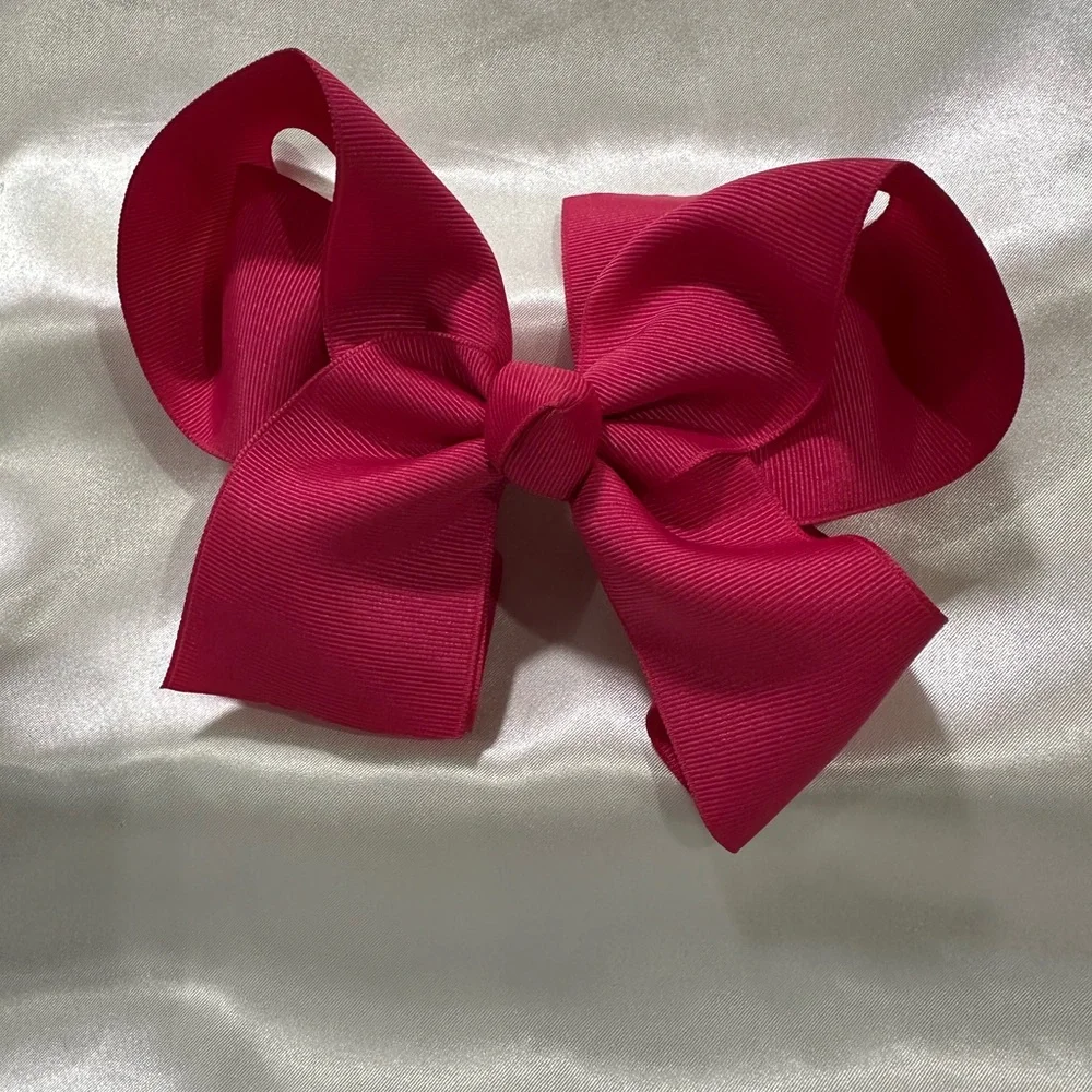 Girls Large Hot Pink Grosgrain Hair Bow -🎉 Bundle 2 or more and save on shipping